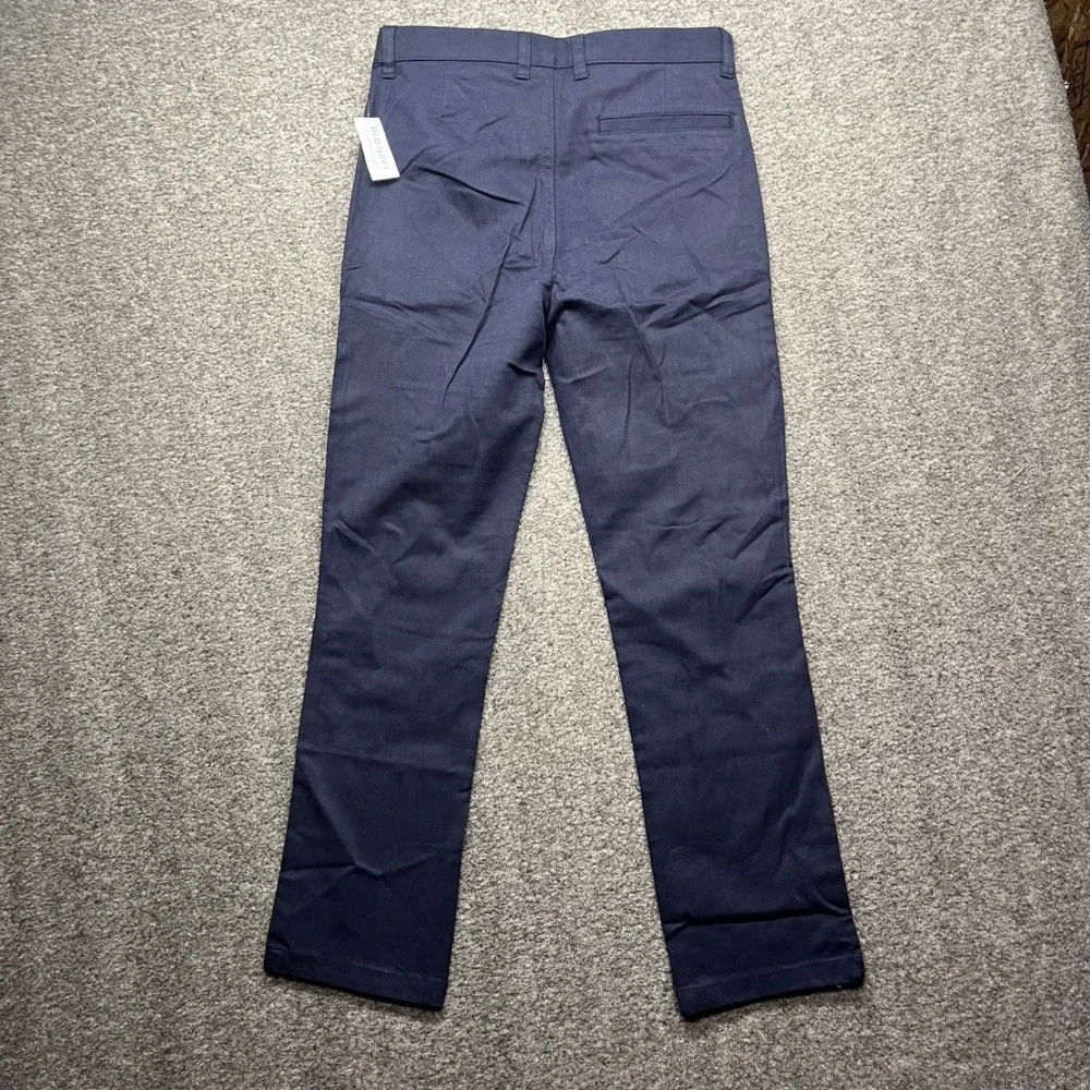 Old Navy Pants Boys 12 Plus Navy Blue Slim Built-In‎ Flex Chino 665608-00-1